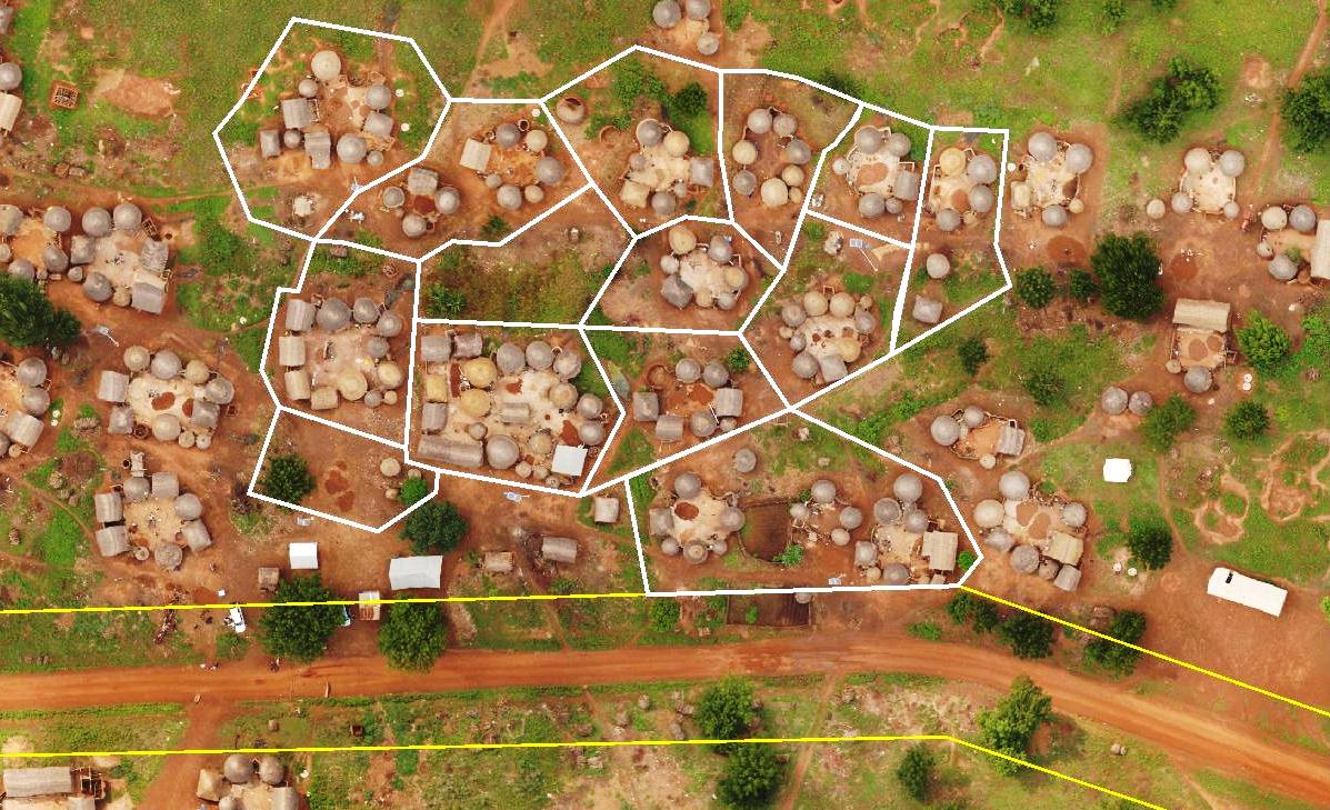 african village, gis orthophoto