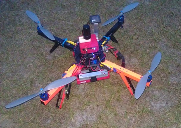 v-map system on a quadcopter