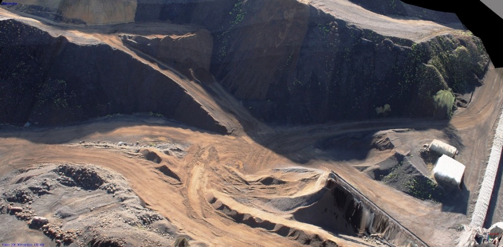 3D model created by Micro Aerial Projects using the v-map system on a European mining project