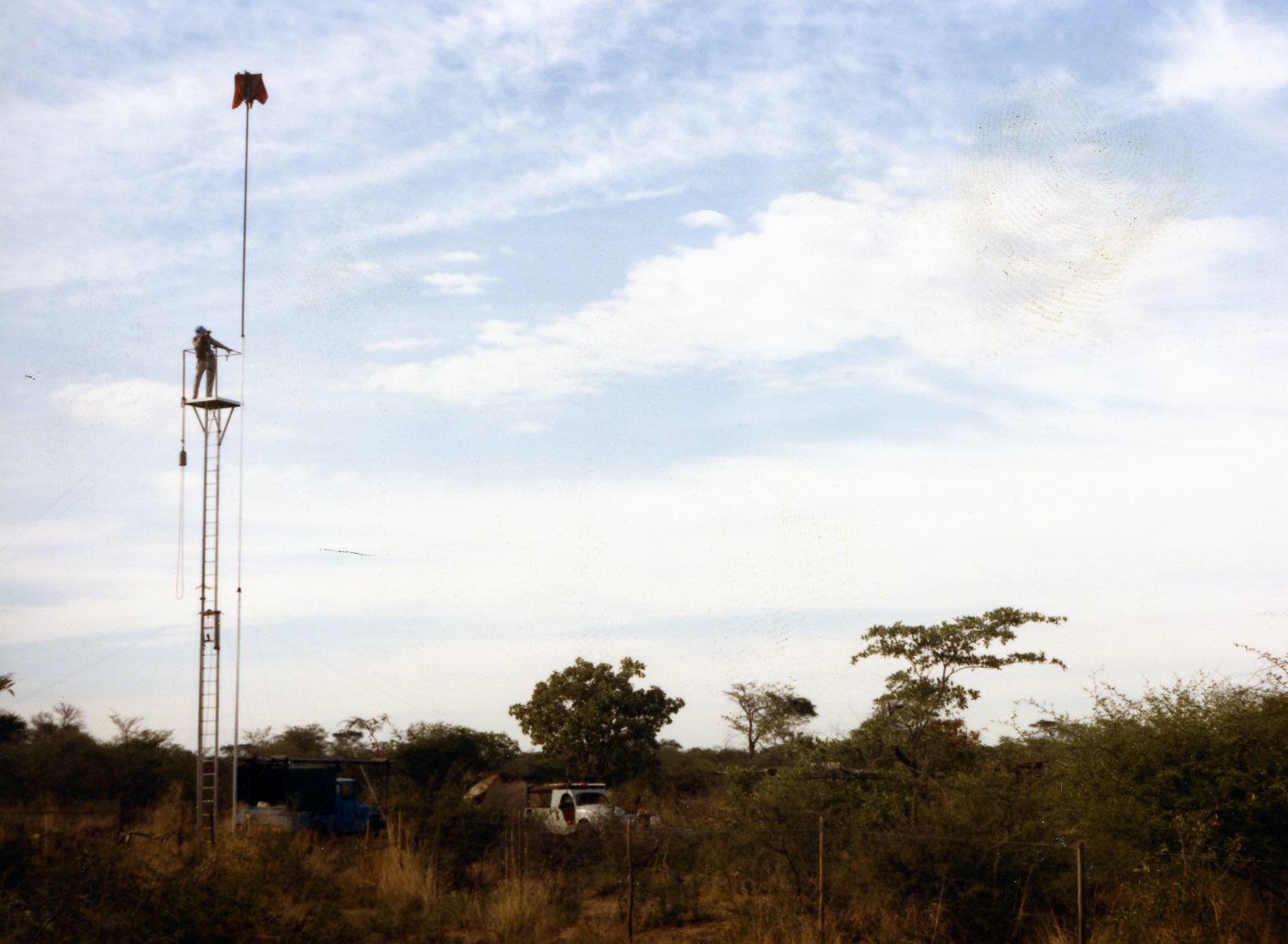 surveying the bush in the 1980s