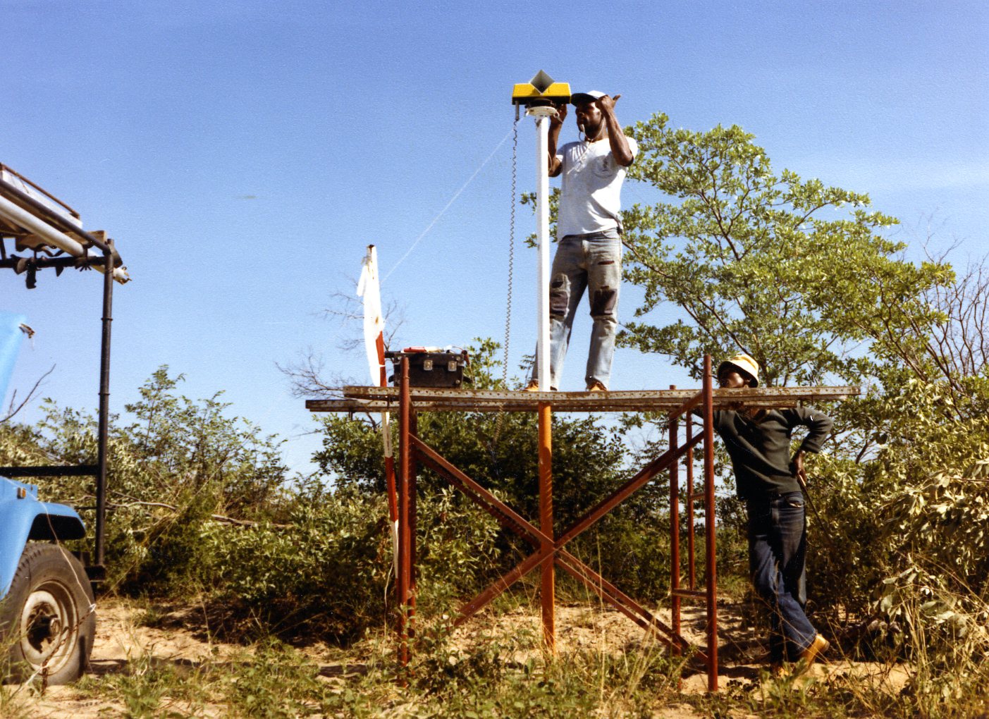 survey crew in Namibia in the 1980's