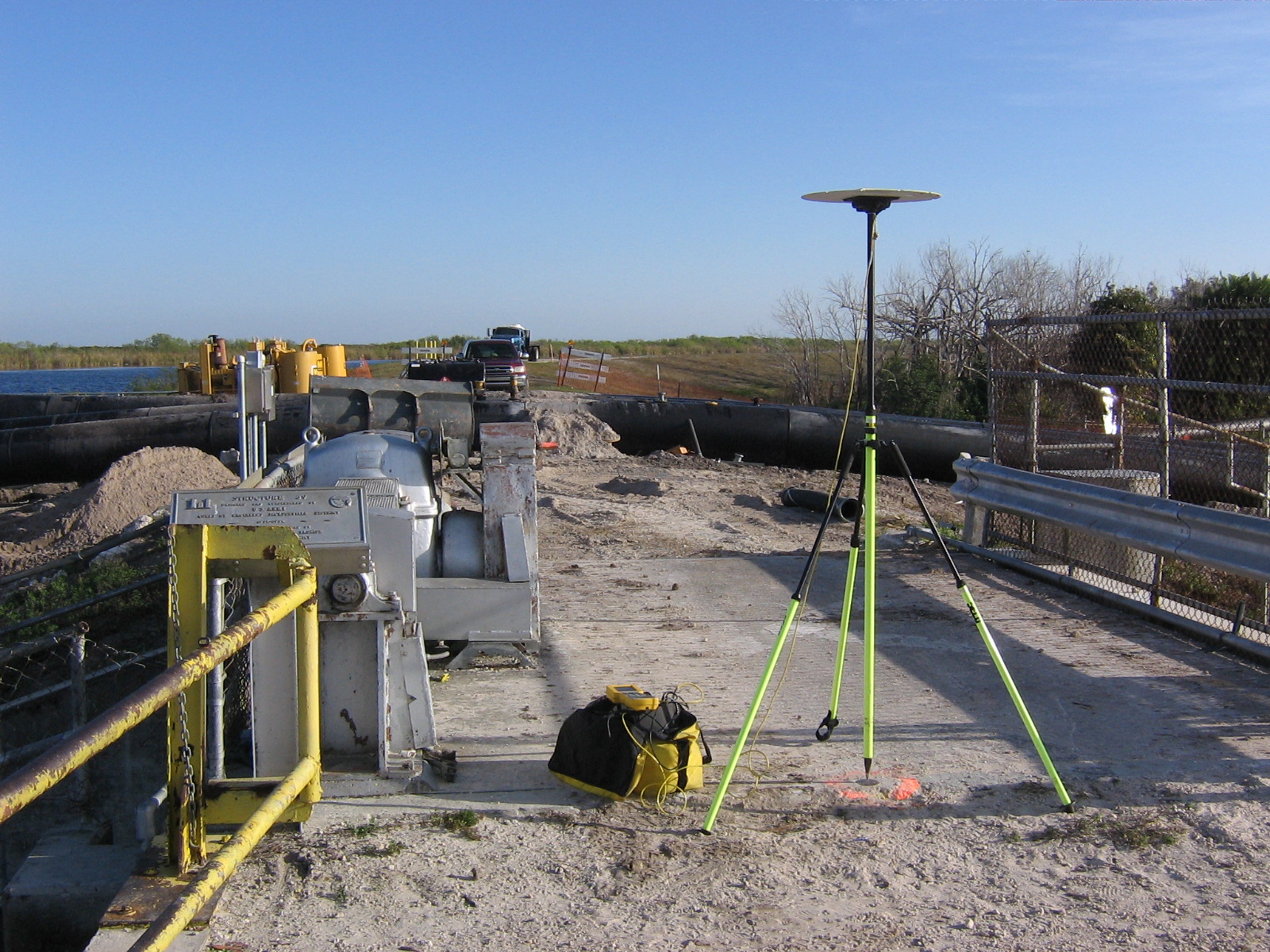 GPS receiver set up in south Florida