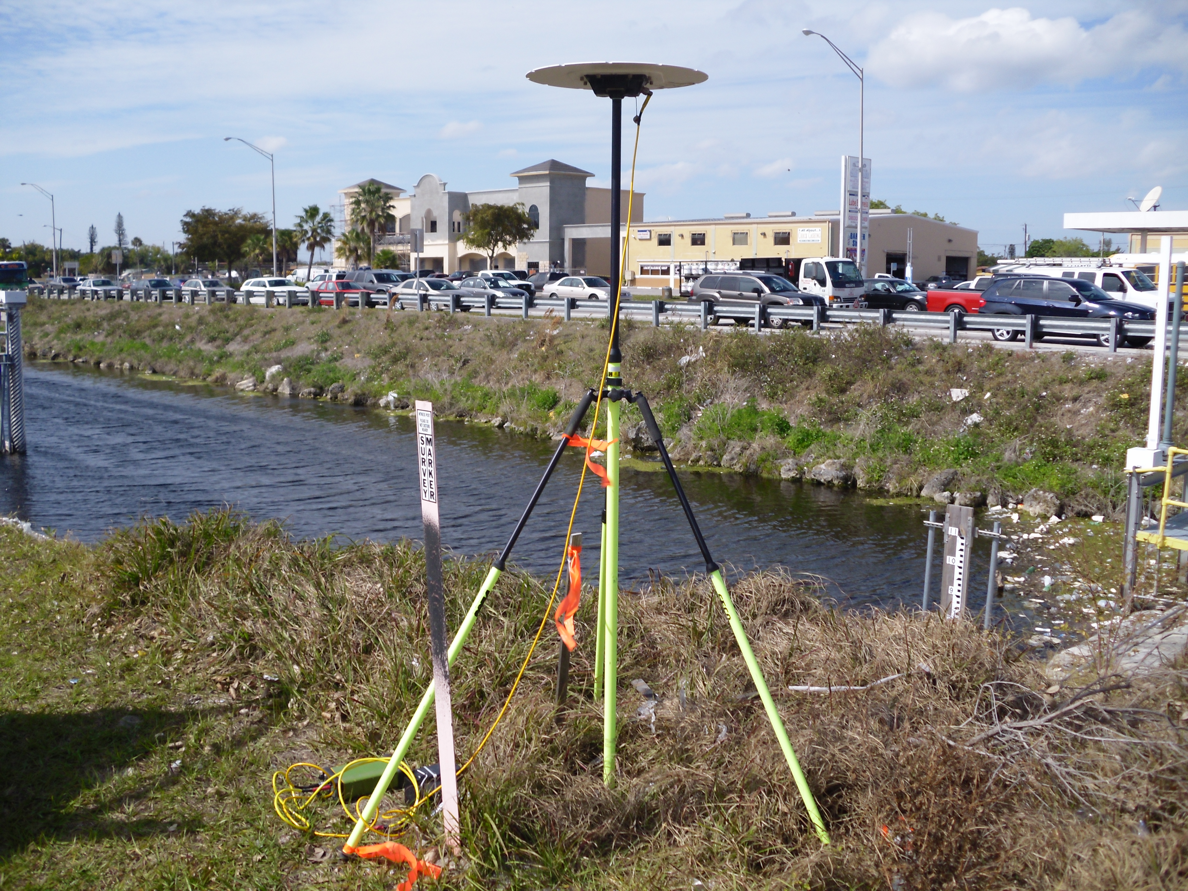 GPS receiver set up in Florida