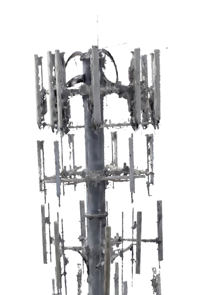 3D model created by Micro Aerial Projects from UAV acquired images taken during a cell phone tower inspection in Florida, USA