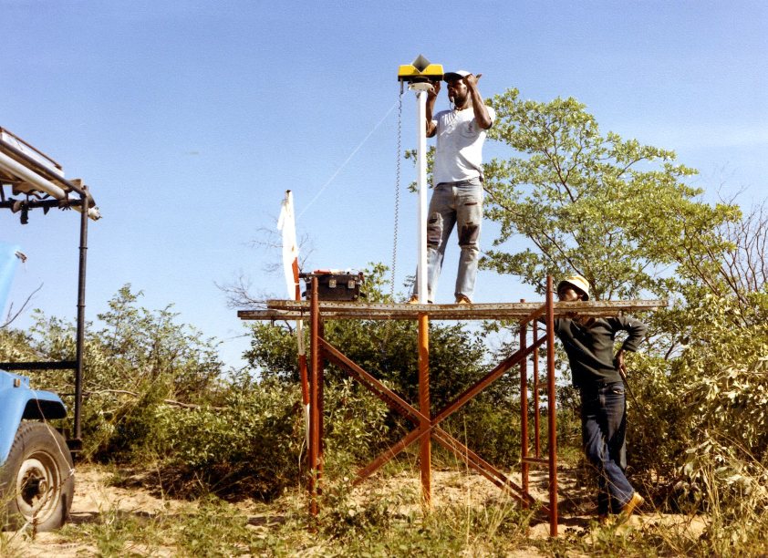 survey crew in Namibia