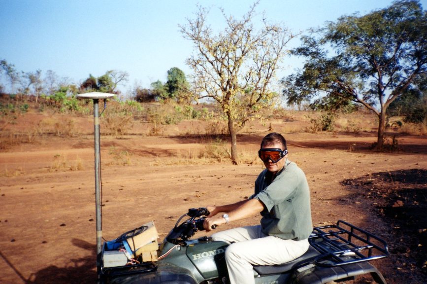 quad bike with GPS receiver