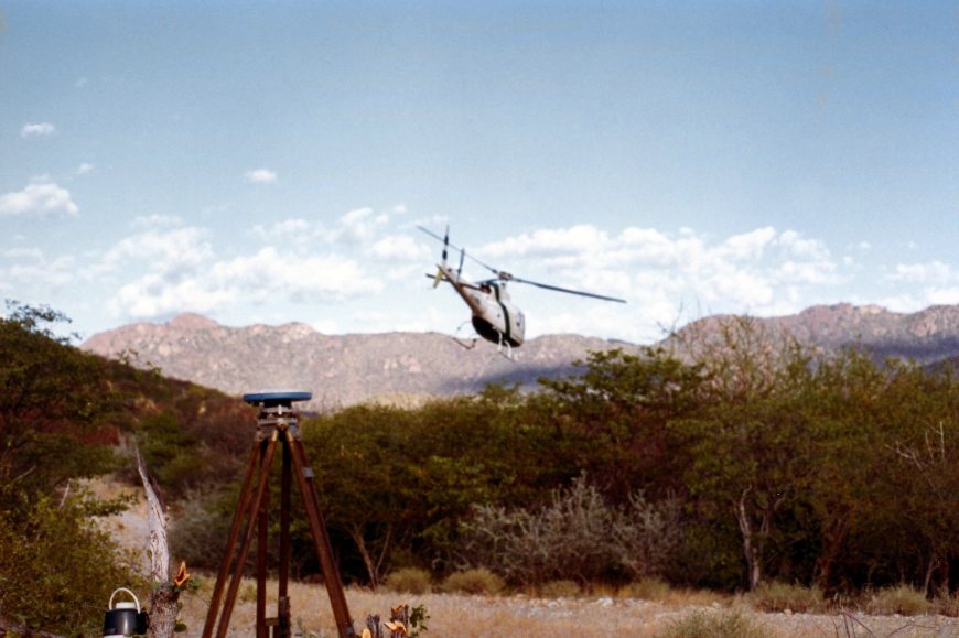 helicopter use in GPS surveying