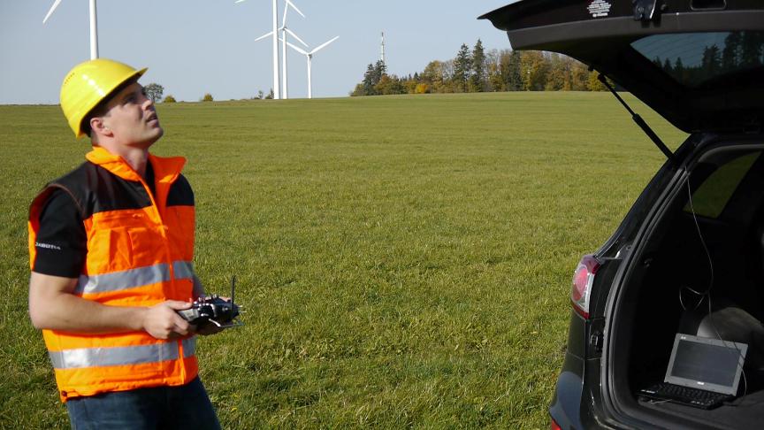 small uav flying