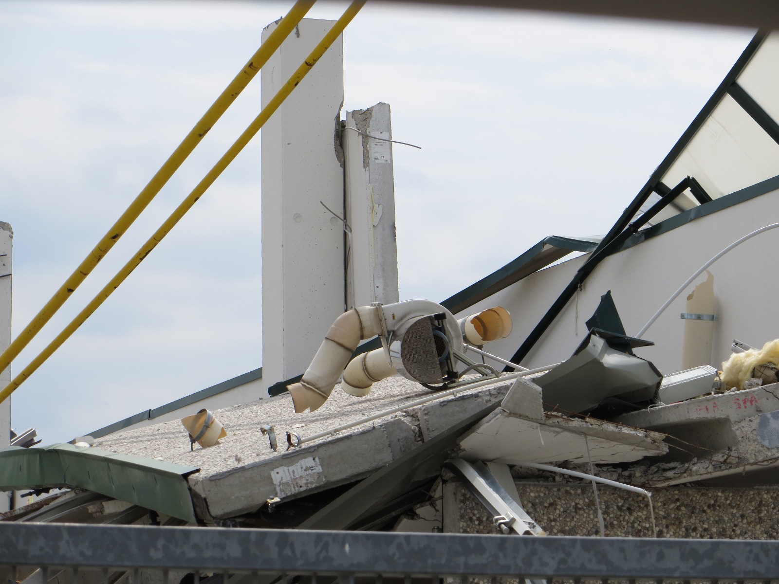 surveying earthquake damage in ferraro italy