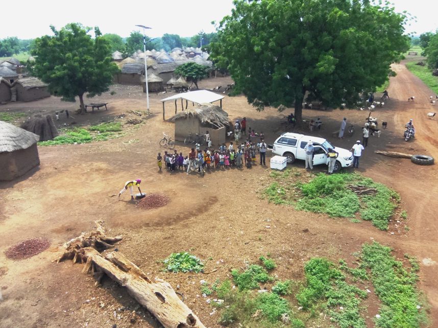using a small uav to survey and map a village