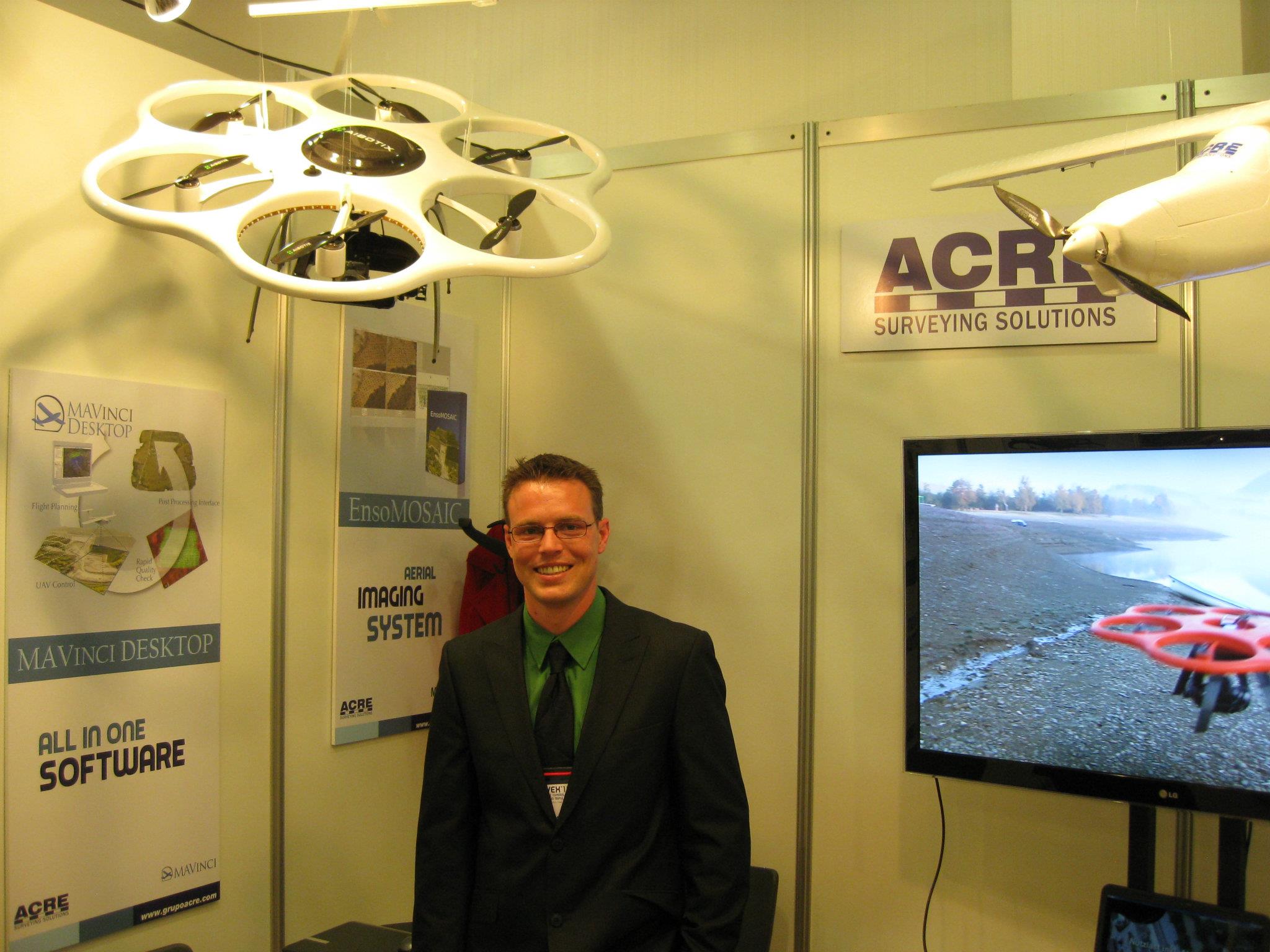 Oliver at work with different UAV platforms