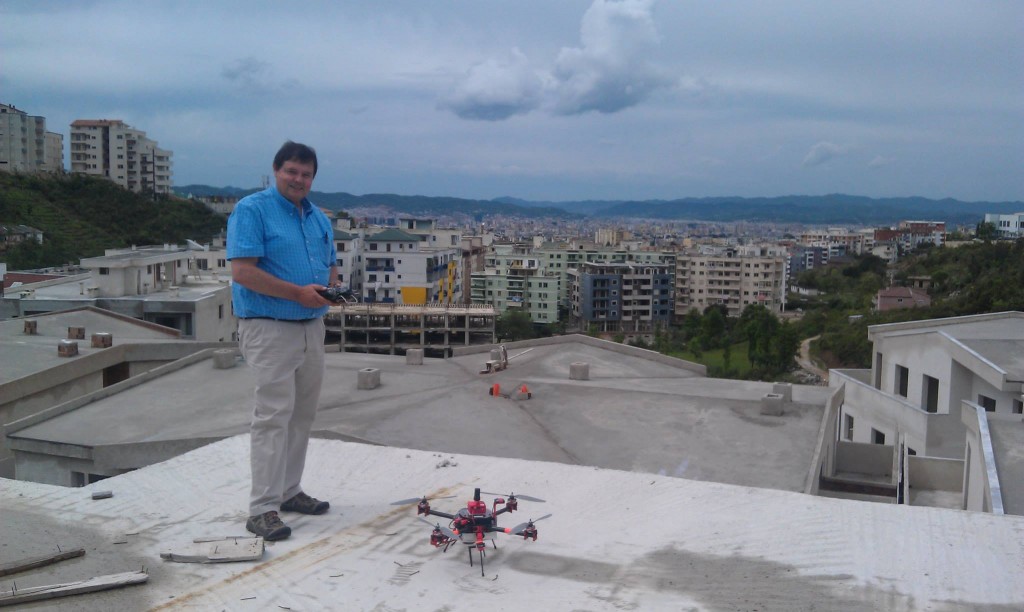 ready to map from the rooftop