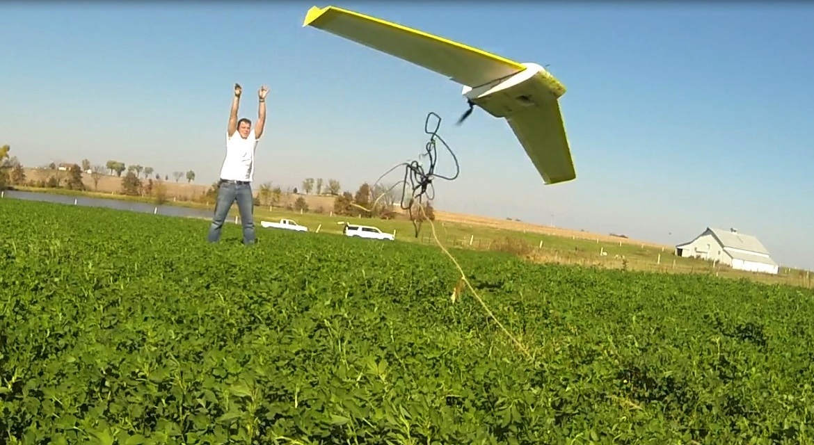 Bateleur UAV up and into the air