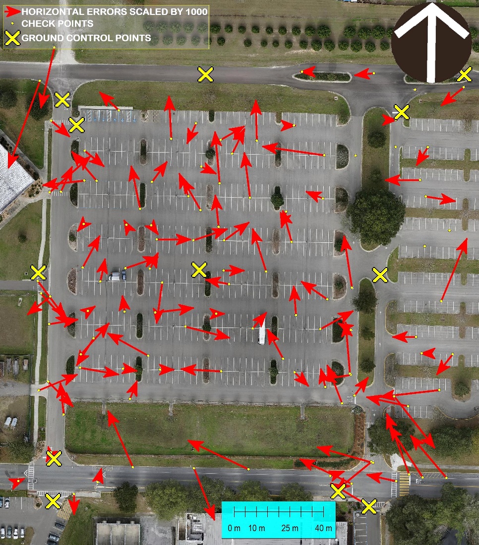 Errors using 12 GCPs 23, by Micro Aerial Projects