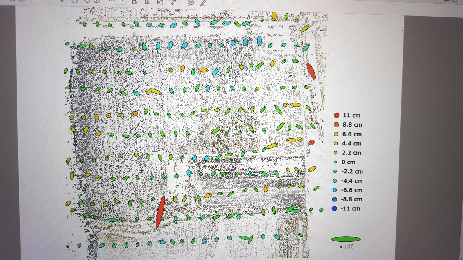 first V-Map test alignment results